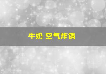 牛奶 空气炸锅